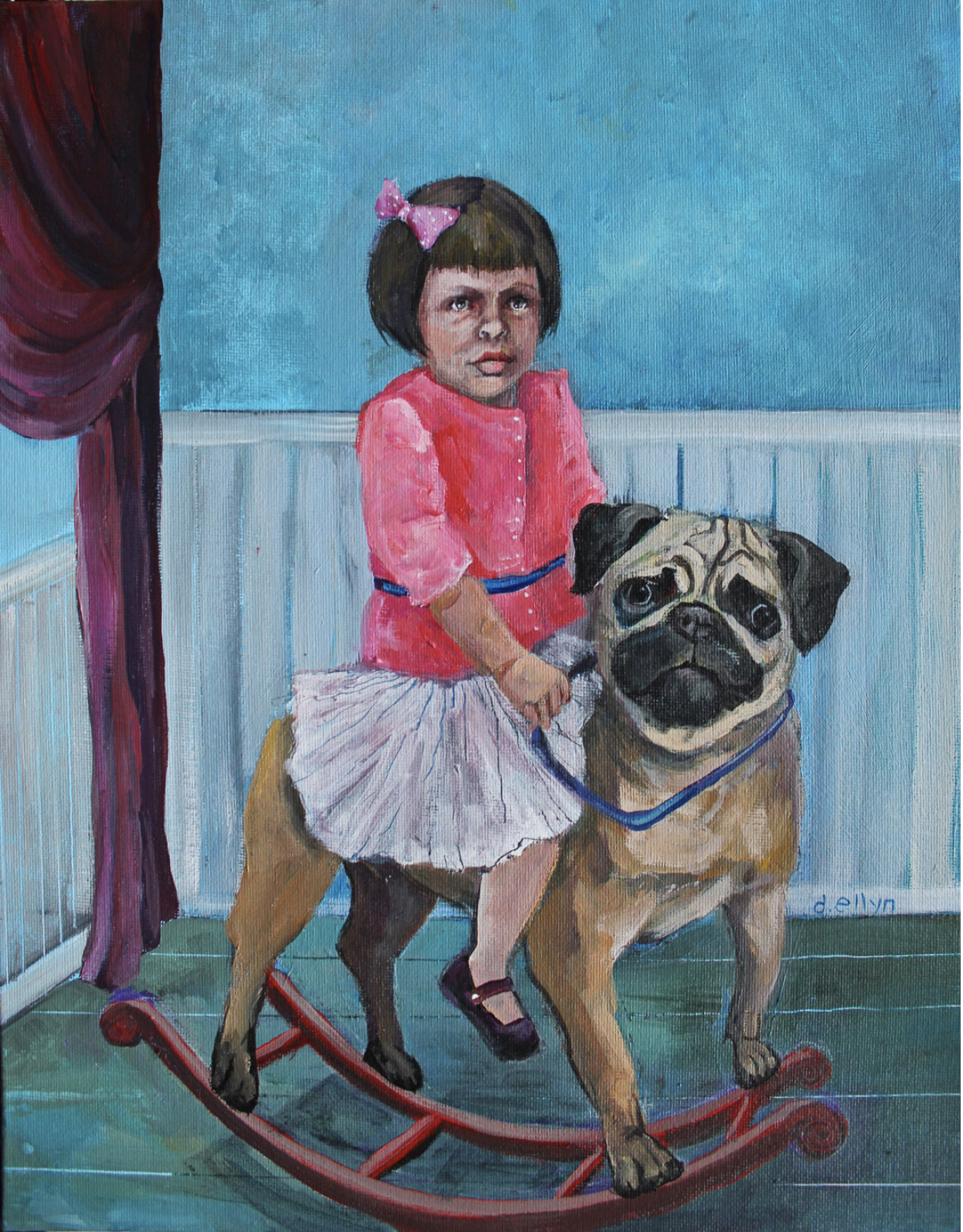 rocking pug by Dana Ellyn, 2016