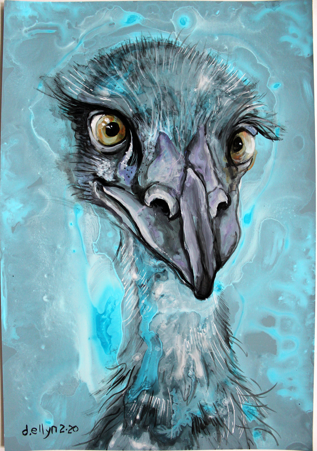 blue emu by Dana Ellyn, 2020